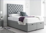 Half Moon Upholstered Bed With Mattress - Myfitin Furniture