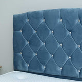 Half Moon Upholstered Bed With Mattress - Myfitin Furniture