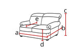 Hampton Chesterfield Grey Fabric 3+2 Seater Sofa Set - Myfitin Furniture