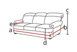 Hampton Chesterfield Grey Fabric 3+2 Seater Sofa Set - Myfitin Furniture