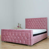 Florida with border Upholstered Bed and Mattress