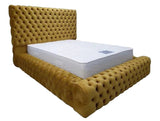 Myfitin Chesterfield Plush Valvet Bed (Bespoke) - Myfitin Furniture