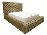 Myfitin Chesterfield Plush Valvet Bed (Bespoke) - Myfitin Furniture