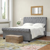 MyFitin Chesterfield Sleigh Bed (Bespoke) - Myfitin Furniture