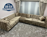 Myfitin Chesterfield Sofa in Baige Colour - Myfitin Furniture