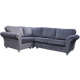 Myfitin Victoria soft velvet fixed back 3+2 seater sofa in grey (Bespoke) - Myfitin Furniture