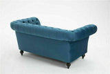 NEW Chesterfield Style Sofa Suite in Plush Velvet Fabric, 3+2 Seater in GREY - Myfitin Furniture